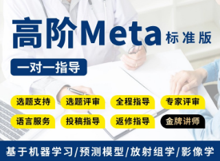 【标准版】基于放射组学/影像学/机器学习/预测模型的Meta分析全程指导